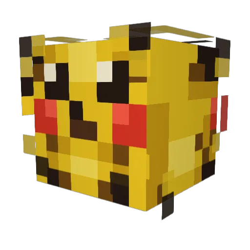 Lunju Minecraft avatar head, 3D render