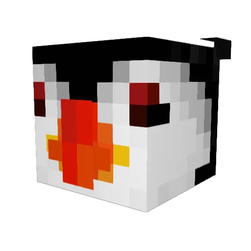 LunnE28 Minecraft avatar head, 3D render