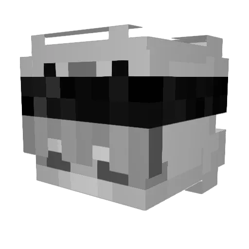 Lunnaaa__ Minecraft avatar head, 3D render