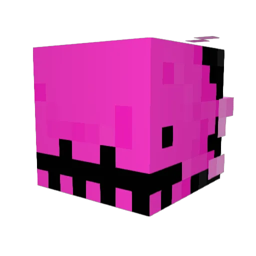 Lunova_owo Minecraft avatar head, 3D render