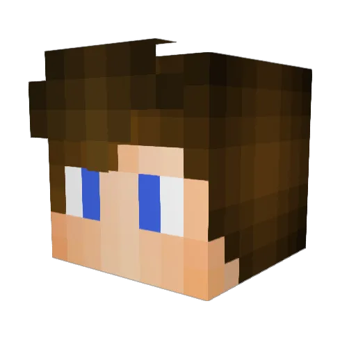 LunoxPvP Minecraft avatar head, 3D render