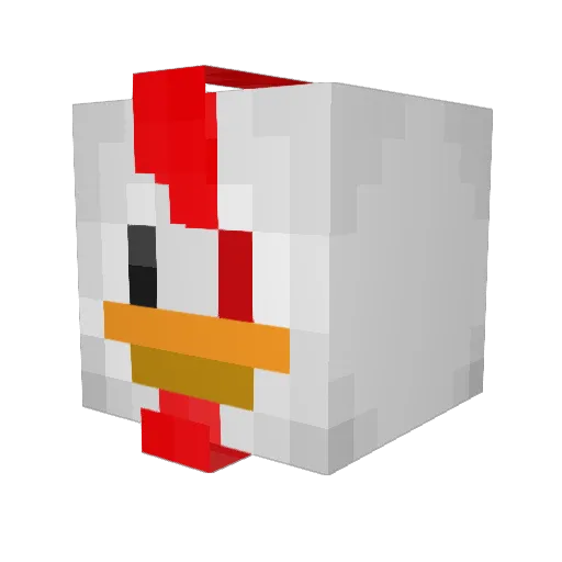 Lunoxys Minecraft avatar head, 3D render