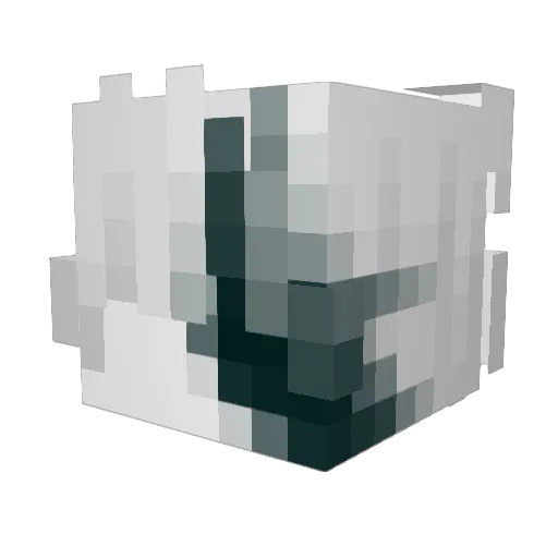 LuoJies_ Minecraft avatar head, 3D render