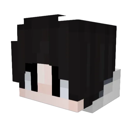 LuoXuan__ Minecraft avatar head, 3D render