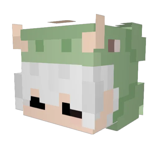 Luongvanteo Minecraft avatar head, 3D render