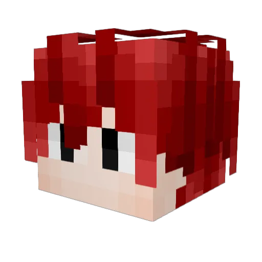 Luoze_LLL Minecraft avatar head, 3D render