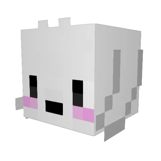 LupeKane Minecraft avatar head, 3D render