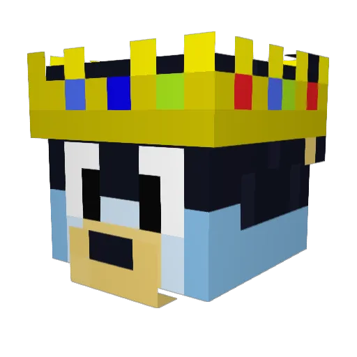 LupisLupine Minecraft avatar head, 3D render