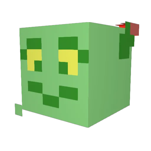 Lupius612 Minecraft avatar head, 3D render
