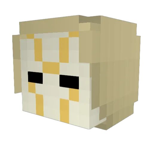 LupoZockt Minecraft avatar head, 3D render
