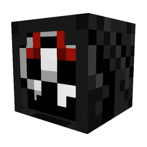 Lupoheart Minecraft avatar head, 3D render