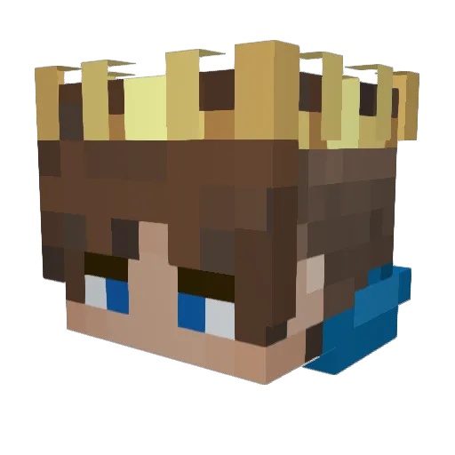 LuppiesHyper Minecraft avatar head, 3D render