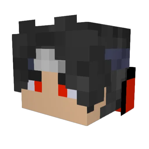 Lupus147 Minecraft avatar head, 3D render