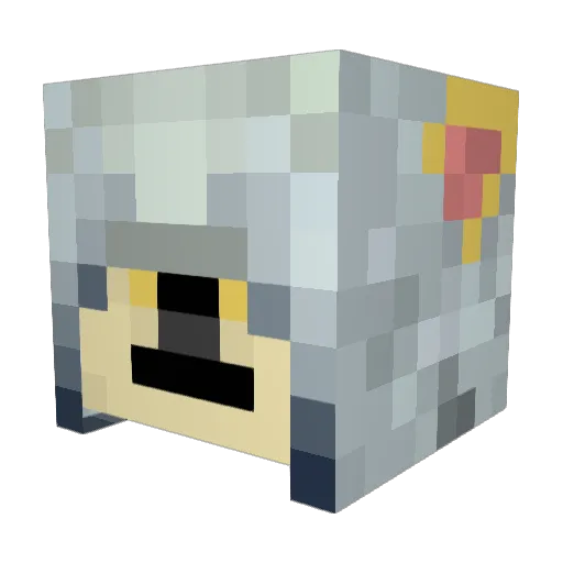 LupusFamiliaris Minecraft avatar head, 3D render