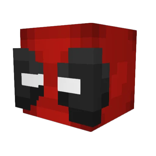 LupusX23 Minecraft avatar head, 3D render