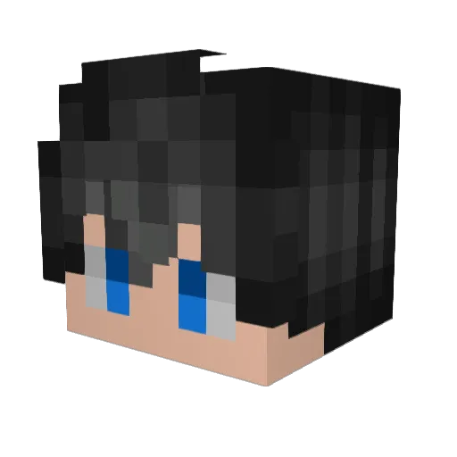 Luqartz Minecraft avatar head, 3D render