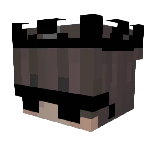 LuqieMC Minecraft avatar head, 3D render