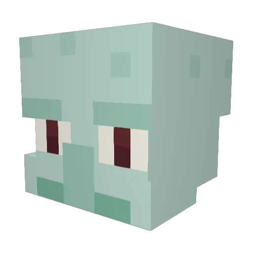 Luqton Minecraft avatar head, 3D render