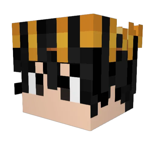 LuquerioSQ Minecraft avatar head, 3D render