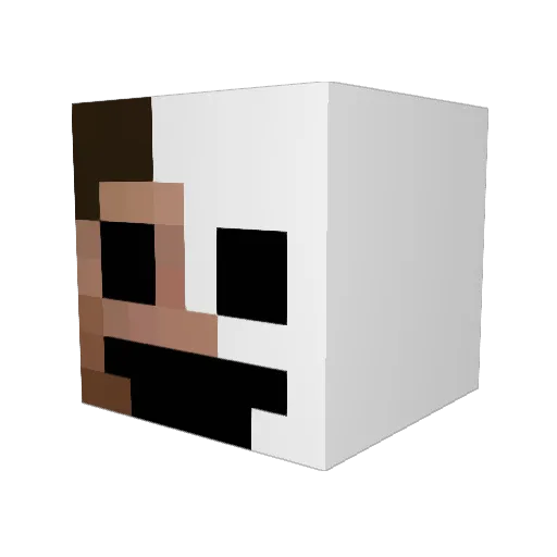 Luquin177 Minecraft avatar head, 3D render