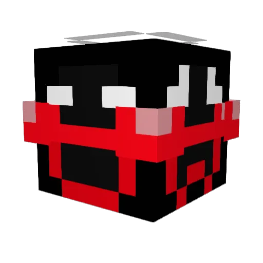 LuquitaMM Minecraft avatar head, 3D render