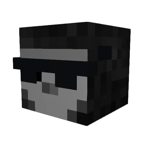 LuquitasChi Minecraft avatar head, 3D render
