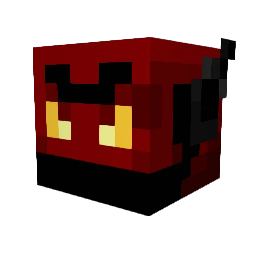 Lurch Minecraft avatar head, 3D render