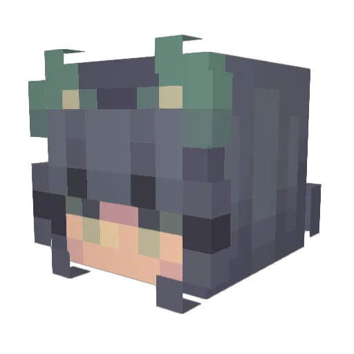 Lurchi2012 Minecraft avatar head, 3D render