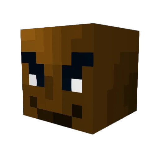 Lureyyy Minecraft avatar head, 3D render