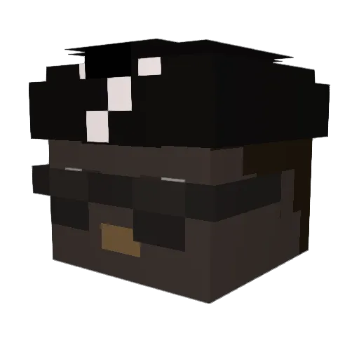 Lurf05 Minecraft avatar head, 3D render