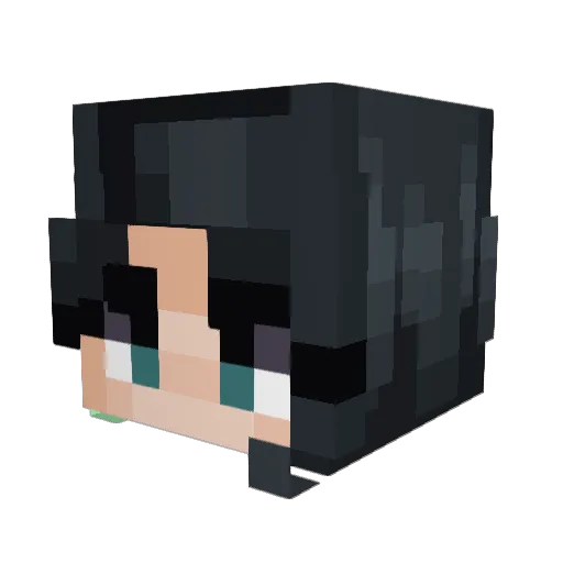 Lurhge Minecraft avatar head, 3D render