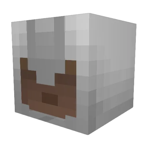 Luribb Minecraft avatar head, 3D render