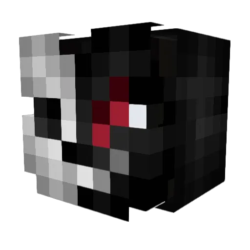 Lurken55 Minecraft avatar head, 3D render