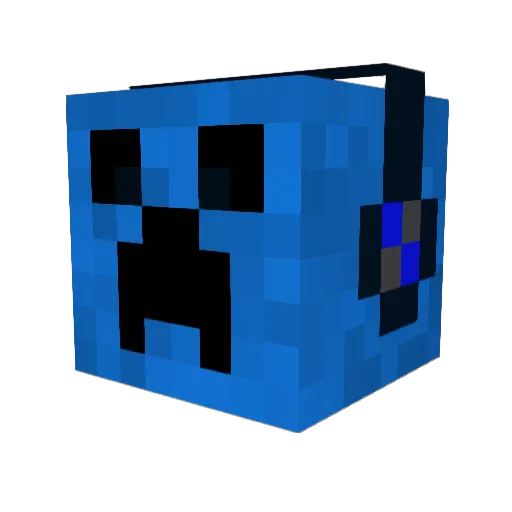 Lurker02 Minecraft avatar head, 3D render