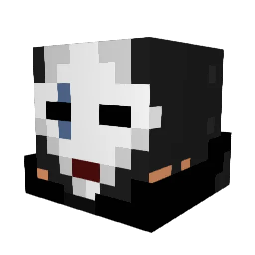 Lurkersfate Minecraft avatar head, 3D render