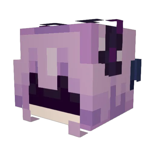 Lurnok Minecraft avatar head, 3D render
