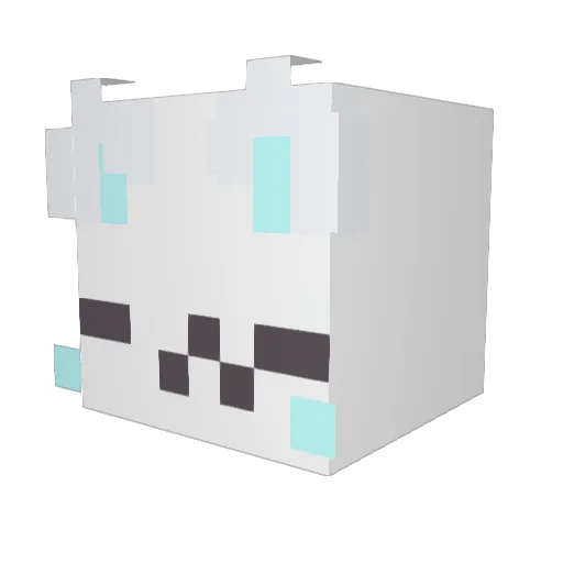 LurpyXD Minecraft avatar head, 3D render
