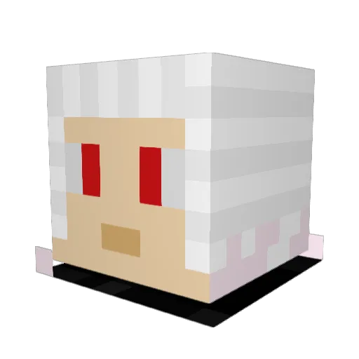 LurreB Minecraft avatar head, 3D render