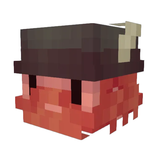 Lurtze Minecraft avatar head, 3D render