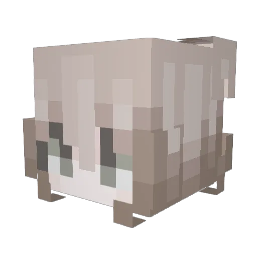 LurxyL Minecraft avatar head, 3D render