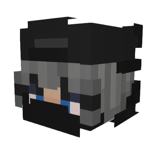 Lusaas87 Minecraft avatar head, 3D render