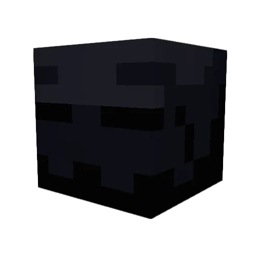 Lusala Minecraft avatar head, 3D render