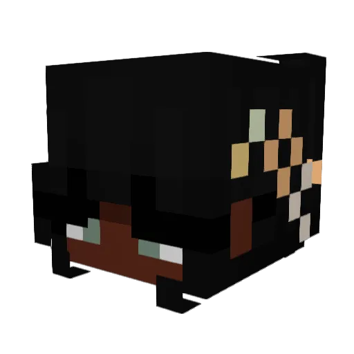 LusheForest Minecraft avatar head, 3D render