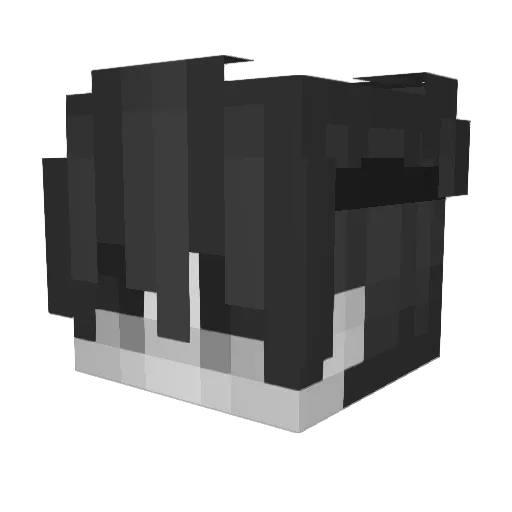 Lushionz Minecraft avatar head, 3D render