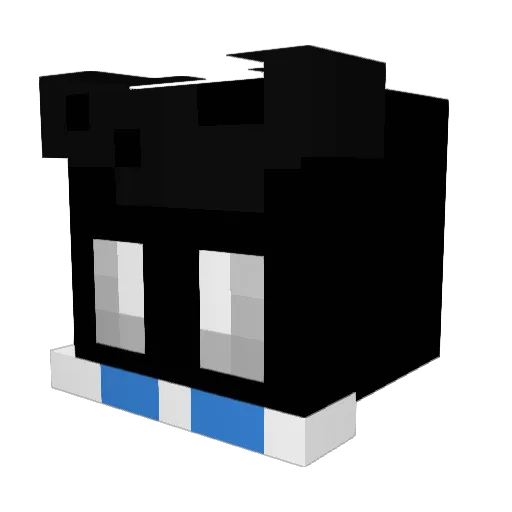Lusiapusia Minecraft avatar head, 3D render