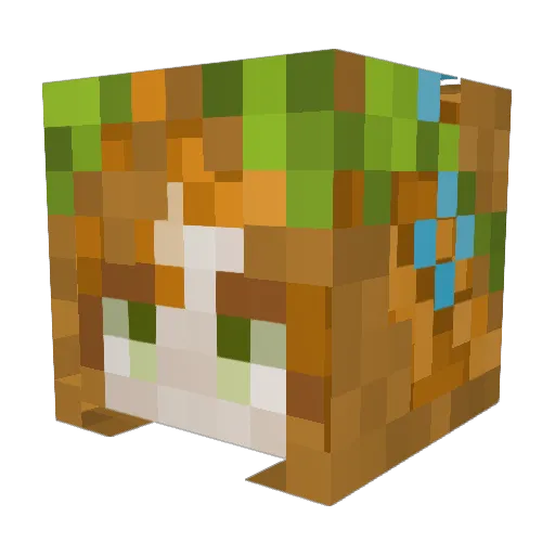 Lusie666 Minecraft avatar head, 3D render