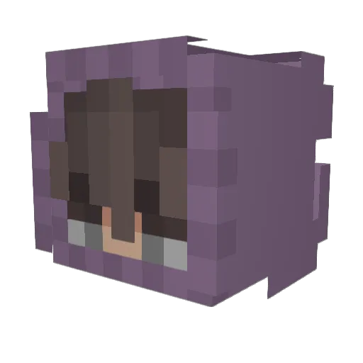 LusikPlay Minecraft avatar head, 3D render