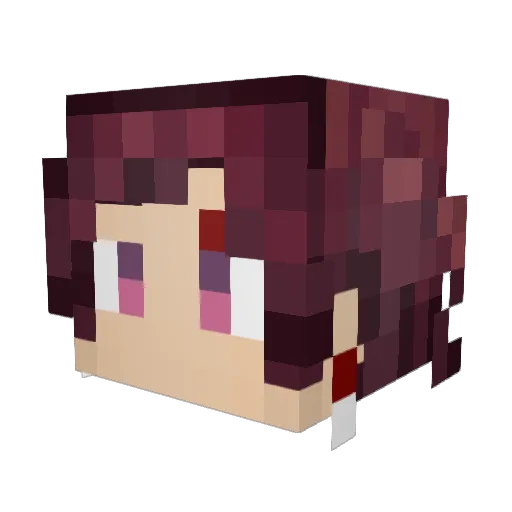 Lusk404 Minecraft avatar head, 3D render