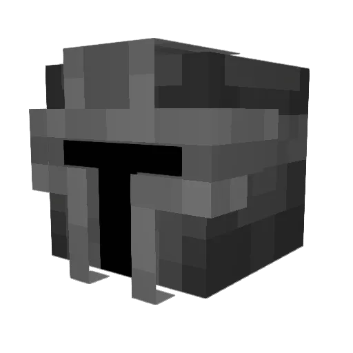 Luskarlq Minecraft avatar head, 3D render