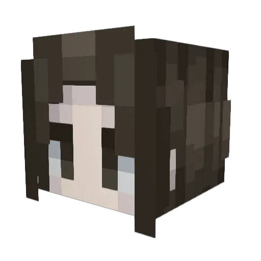 Lusopher Minecraft avatar head, 3D render